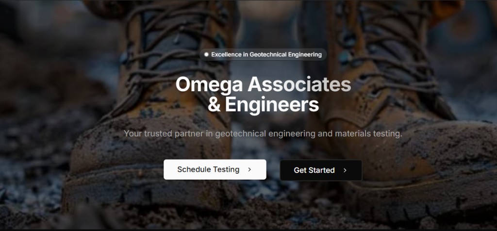 Omega Associates & Engineers Website screenshot