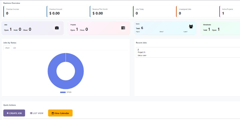 Scheduling Dispatch Application screenshot
